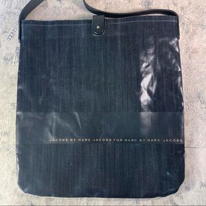 jacobs by marc jacobs for marc by marc jacobs  cotton large tote/messenger bag